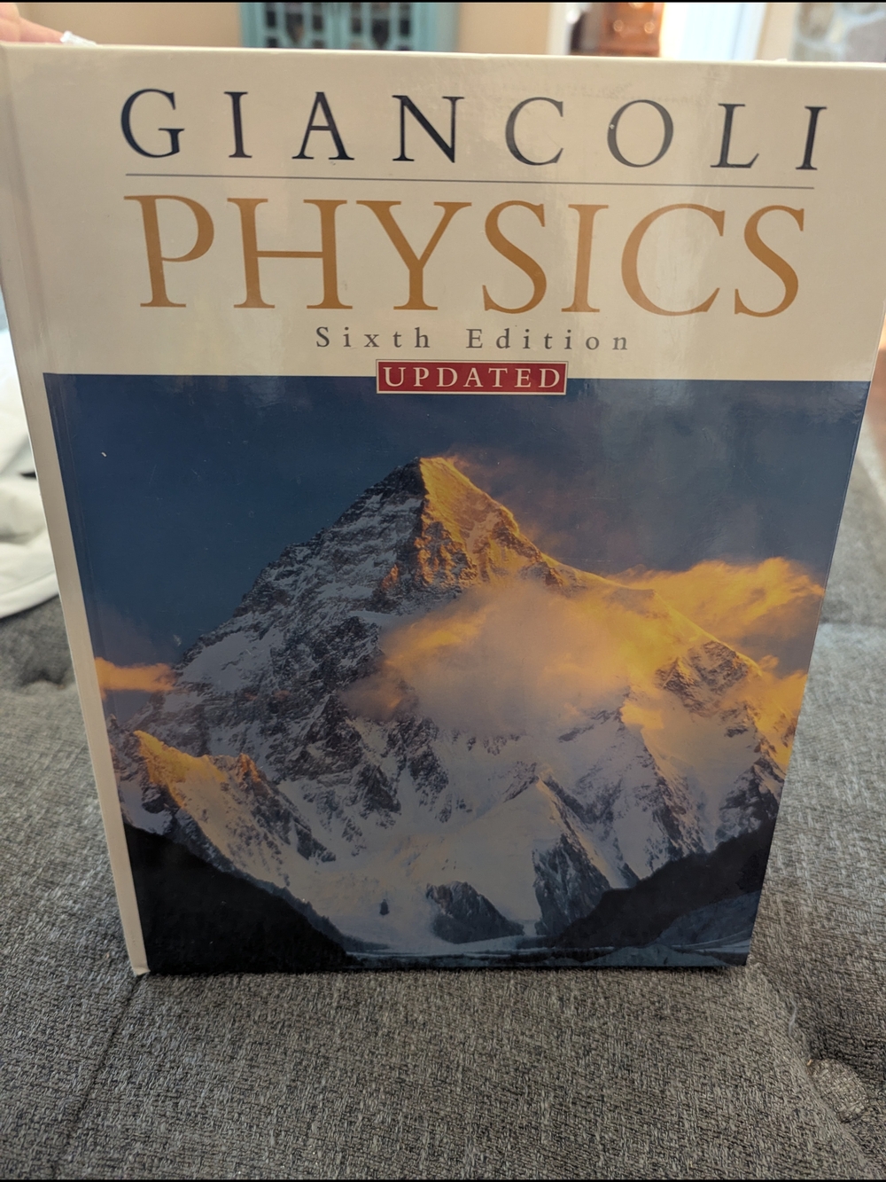 Pearson Giancoli Physics Sixth Edition – Blue and Gold Cover With AP Test Prep
